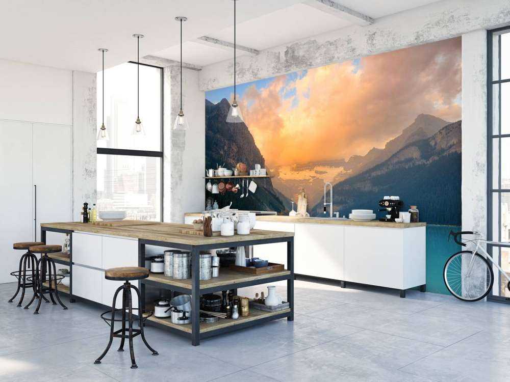 Górskie jezioro z filtrem z epoki