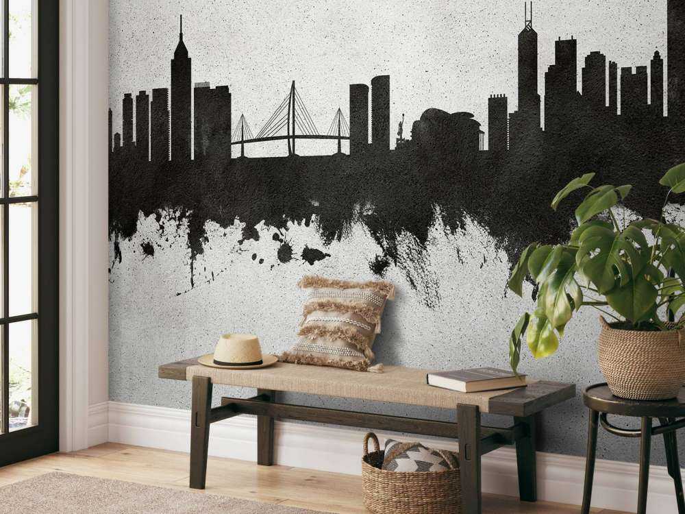 Akwarela panorama, Hongkong