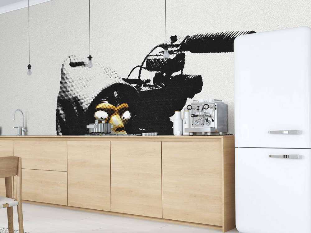 Banksy - ETTGS monkey, concrete