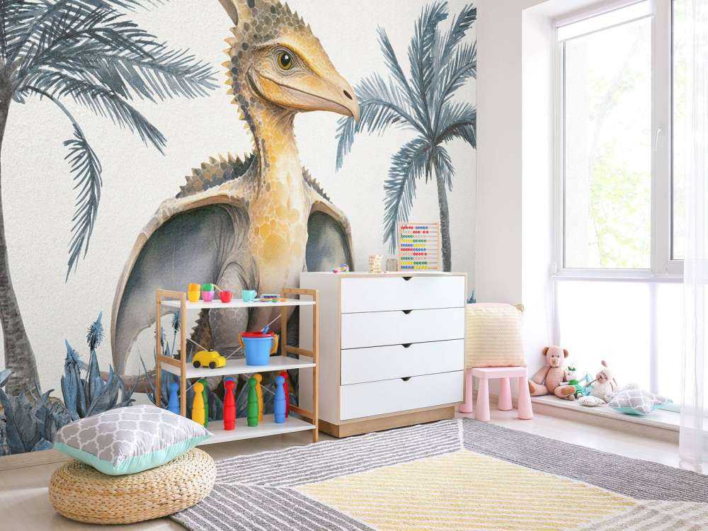 Młody pteranodon w niebieskiej dżungli