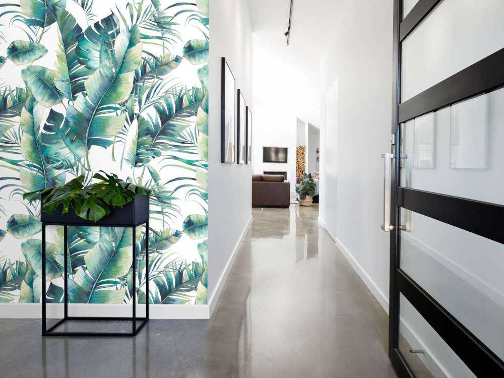 Malowane liście palmowe