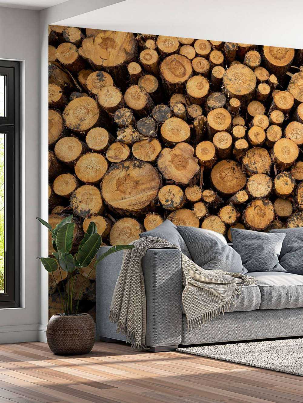 Drewno ułożone w stos