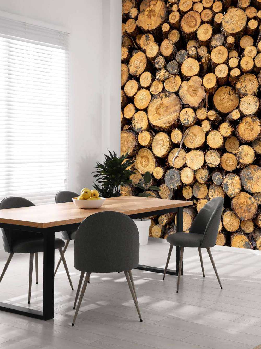 Drewno ułożone w stos