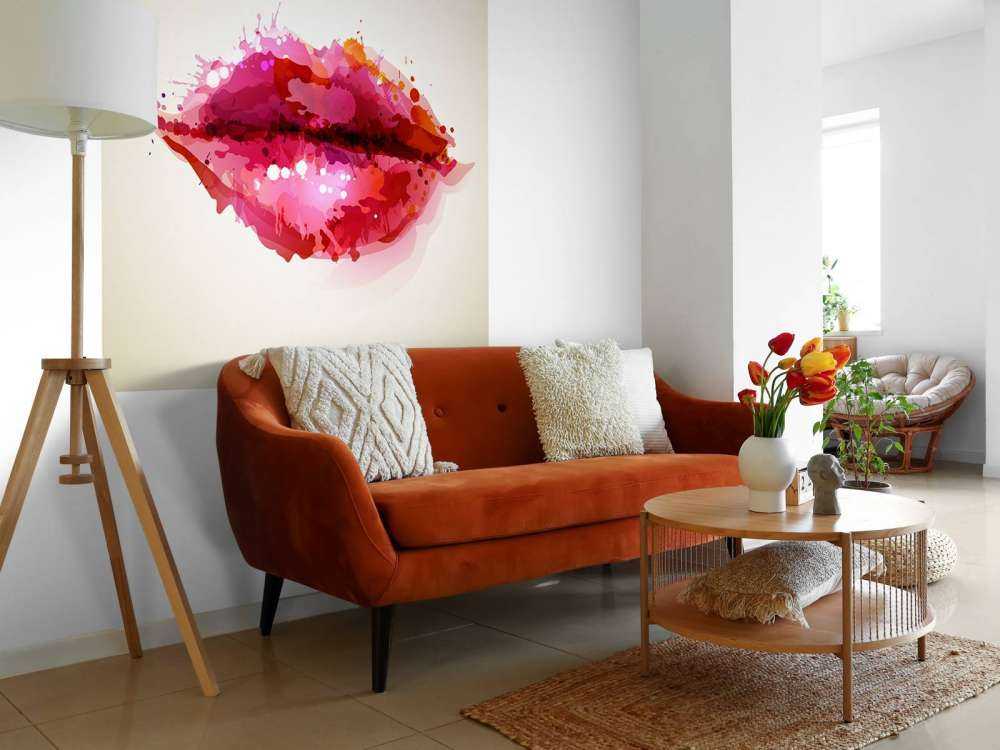 Czerwone usta kobiet