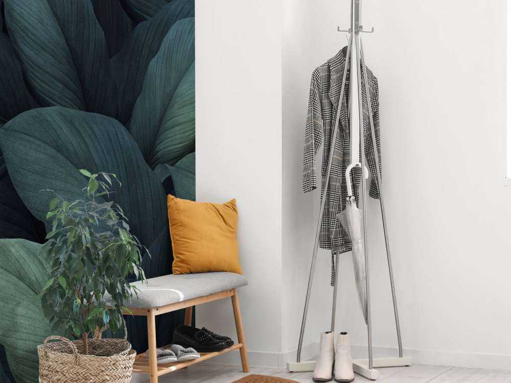 Tropikalne zielone liście