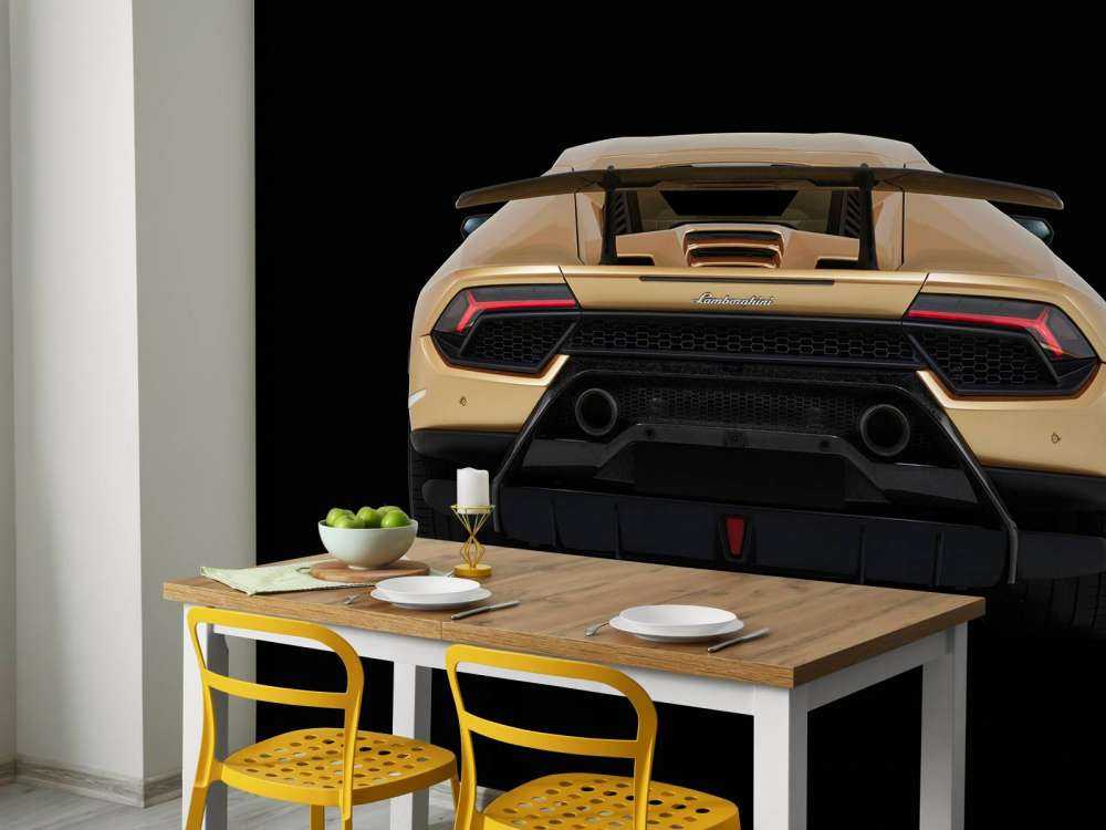 Lamborghini Huracán - Tył, czarny