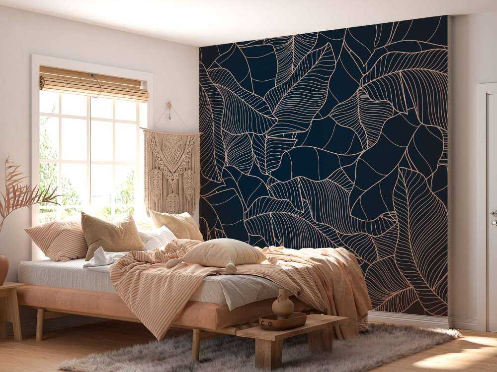 Niebieskie liście bananowca