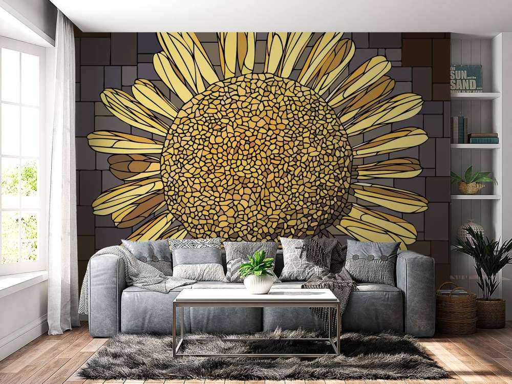 Żółty kwiat rumianku