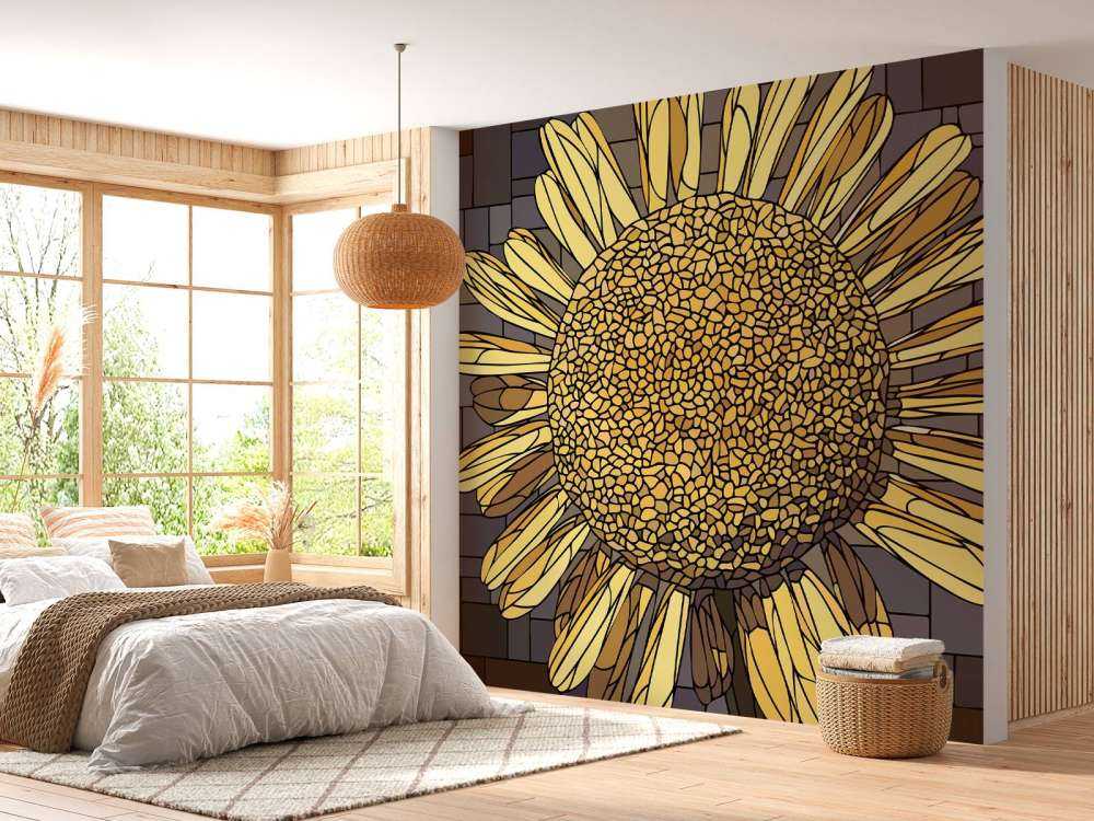 Żółty kwiat rumianku