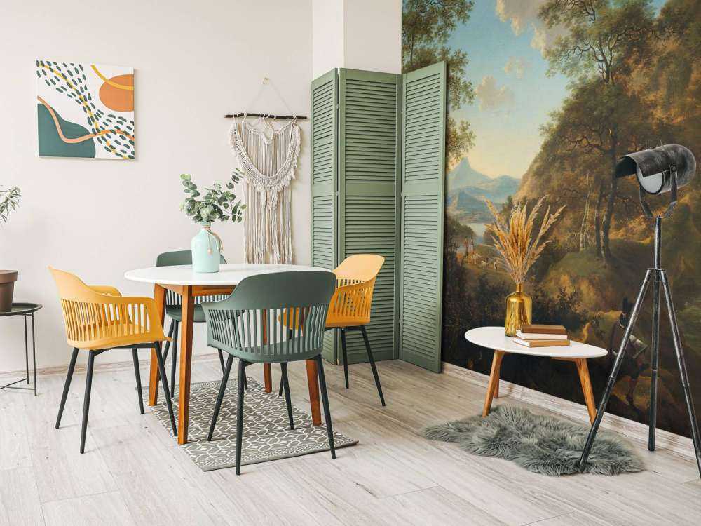 Włoski krajobraz z artystą