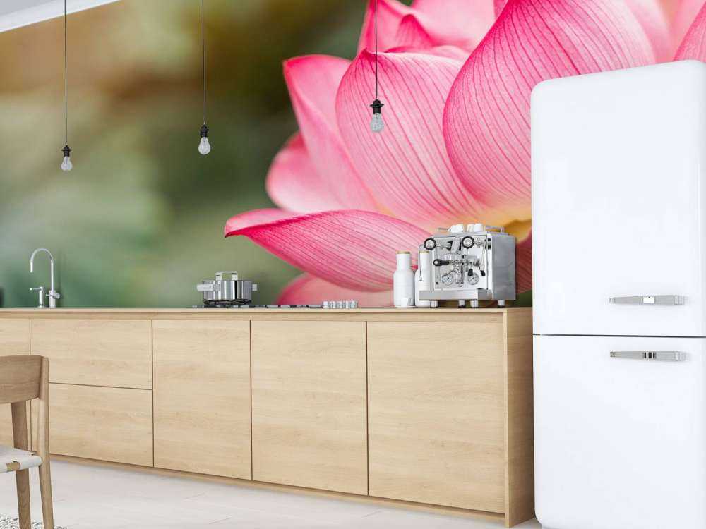 Kwiat lotosu w kolorze zielonym