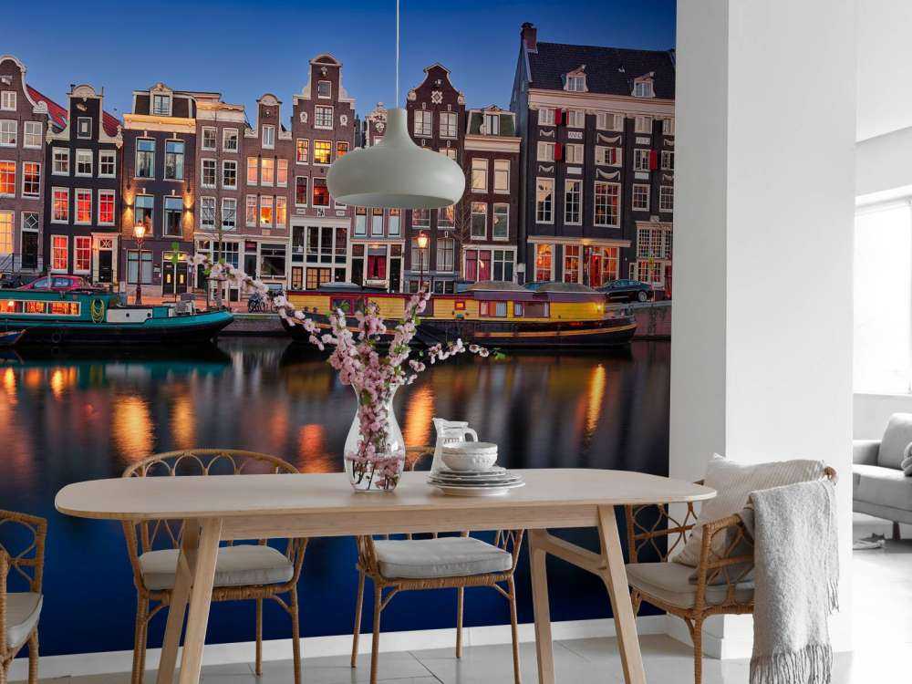 Domy kanałowe Amsterdam