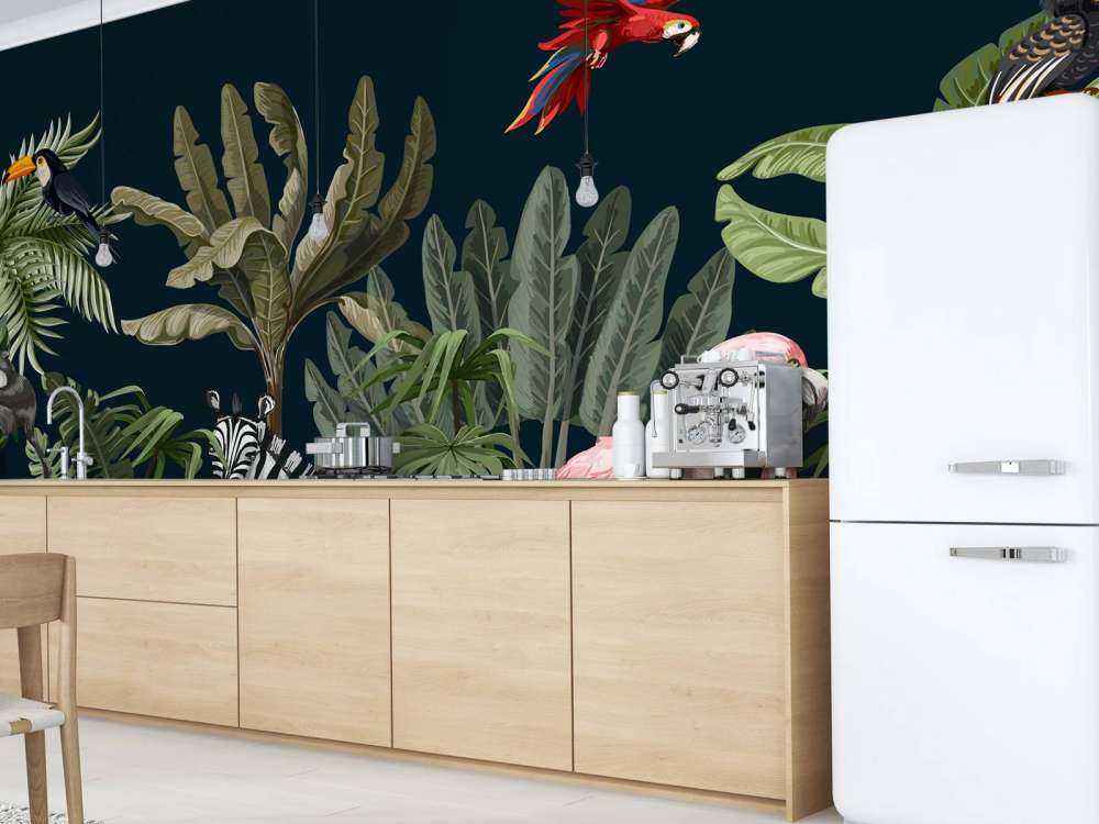 Kolorowe zwierzęta z dżungli