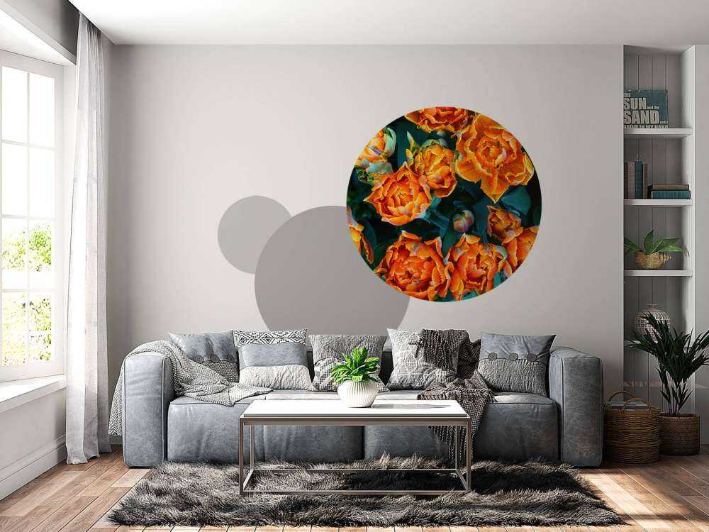 Zbliżenie na pomarańczowe tulipany