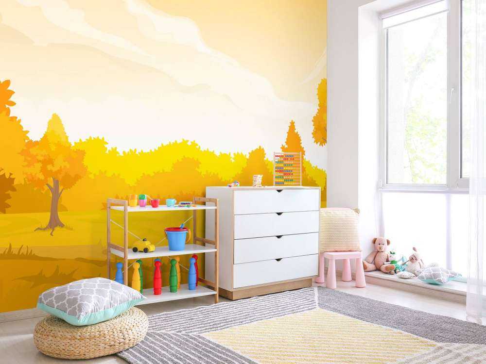 Ilustracja jesiennego krajobrazu