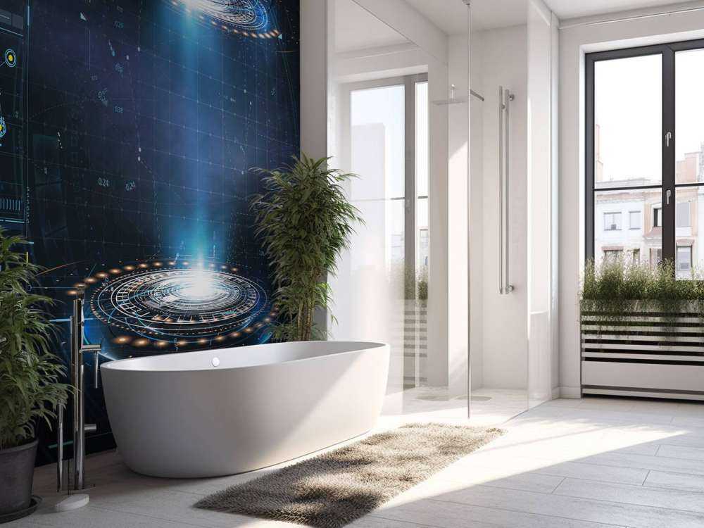 Futurystyczna tablica rozdzielcza