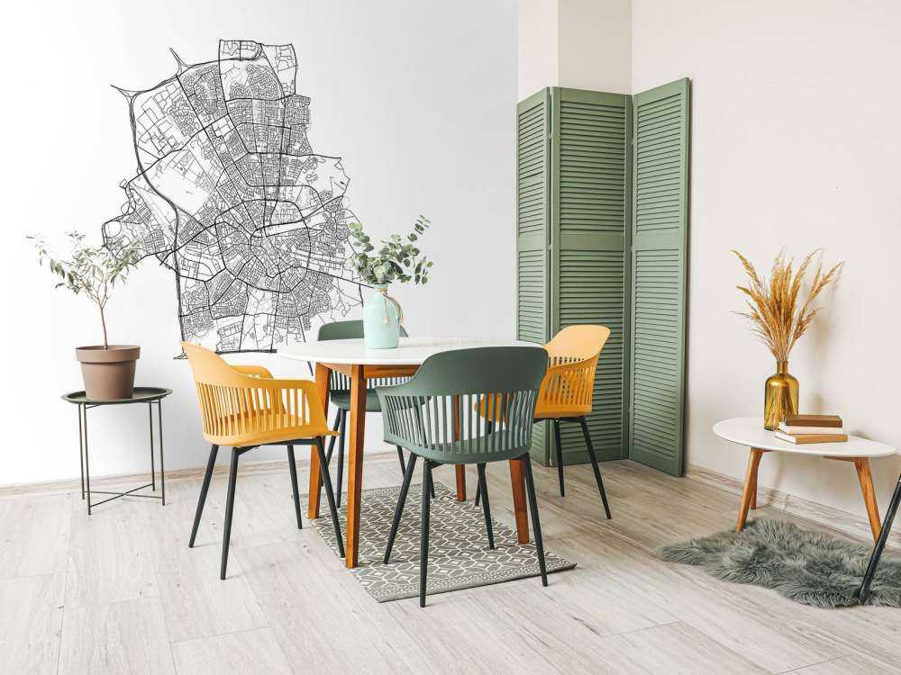 Mapa Eindhoven, biała