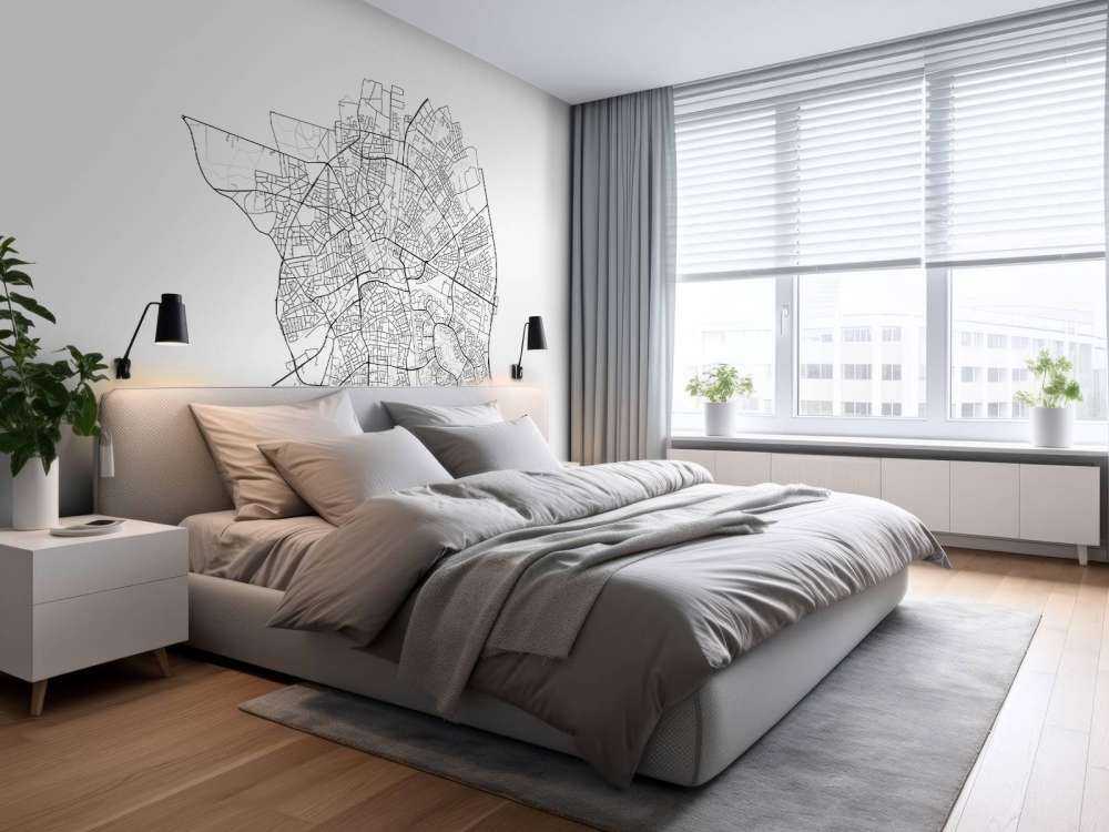 Mapa Apeldoorn, biała