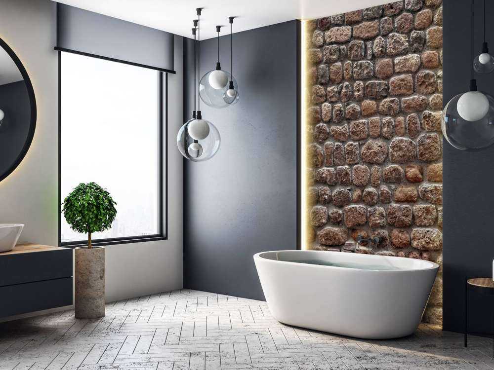 Mur z dużymi kamieniami