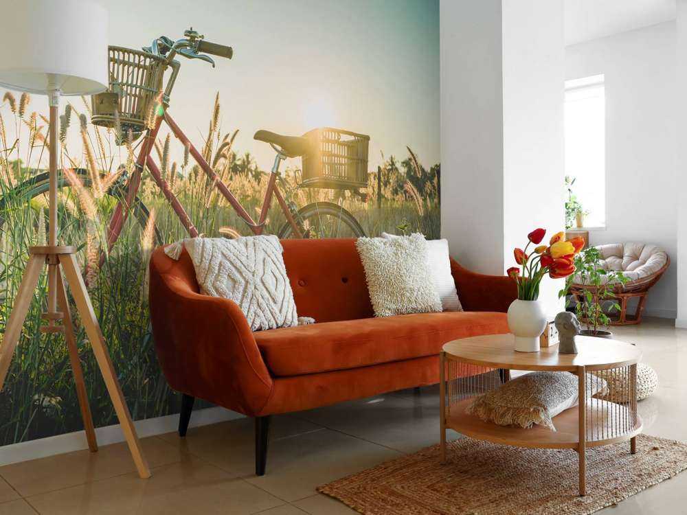 Czerwony rower zabytkowy