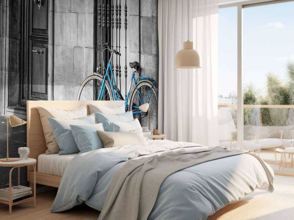 Stary niebieski rower