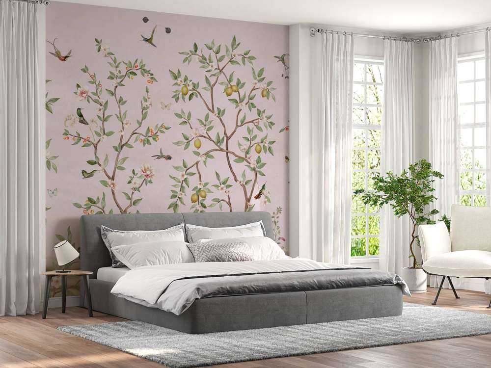 Lemon Tree Chinoiserie - Pink
