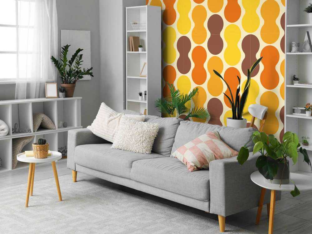 Retro wzór w kwiaty