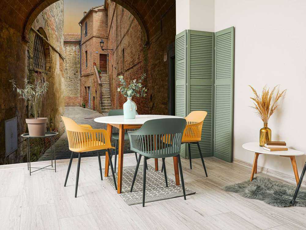 Wąska łukowa ulica