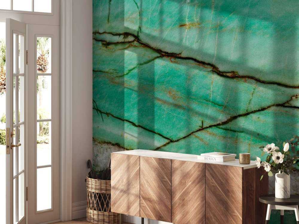 Zbliżenie na zielony marmur