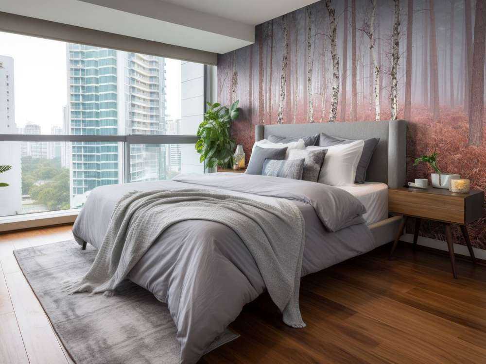 Opuszczony, mglisty las