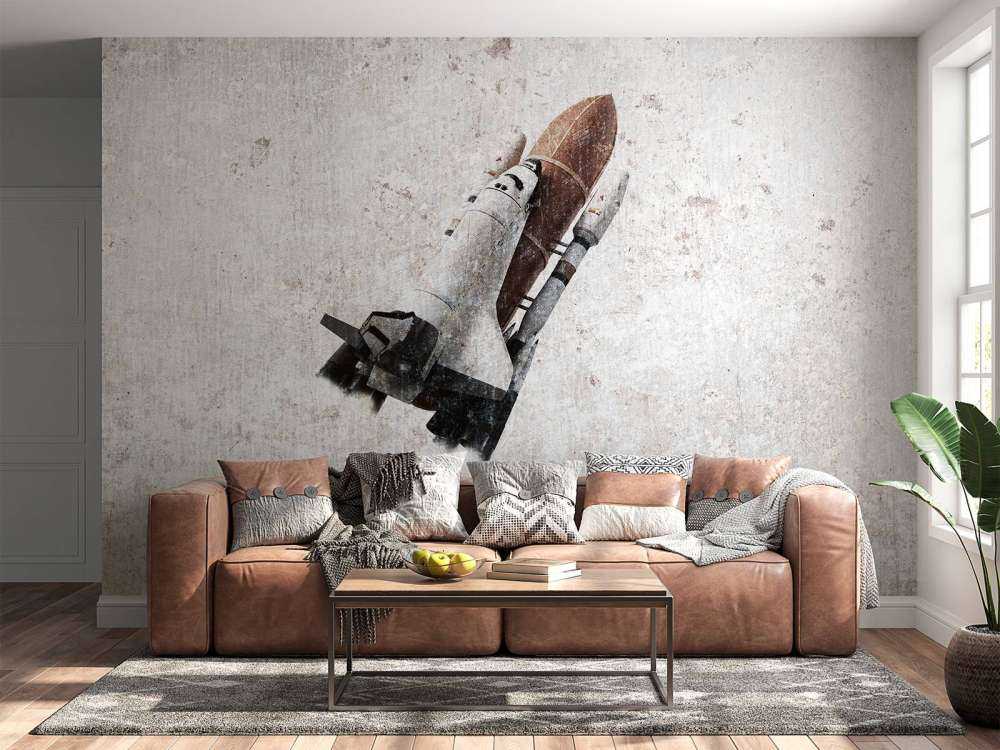 Spaceshuttle na betonie