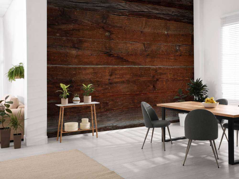 Różne deski z ciemnego drewna