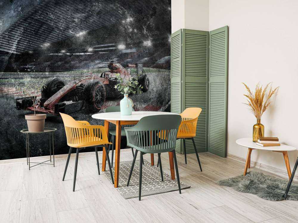 Samochód wyścigowy na stadionie