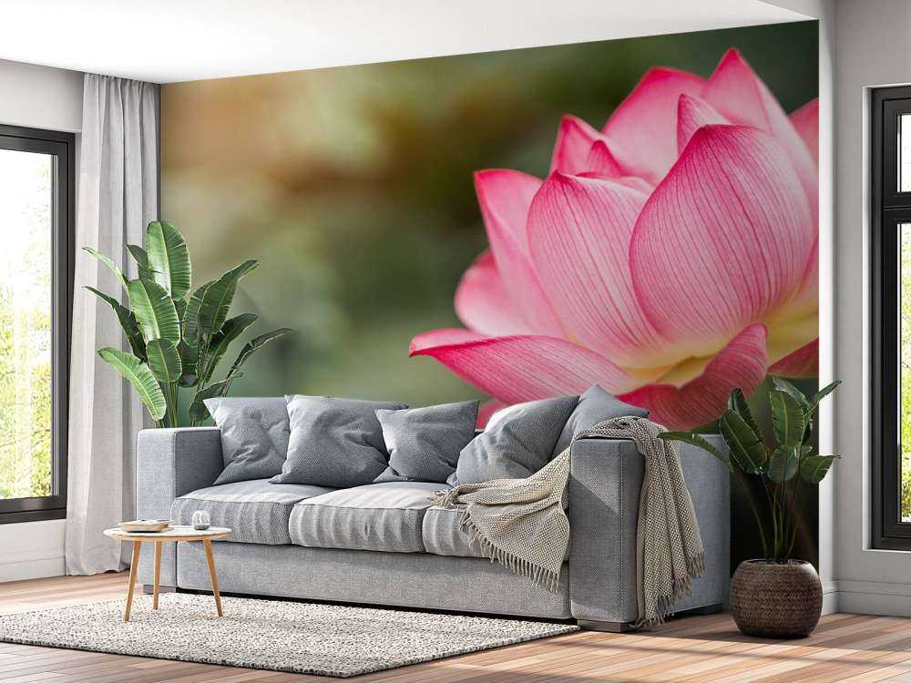 Kwiat lotosu w kolorze zielonym