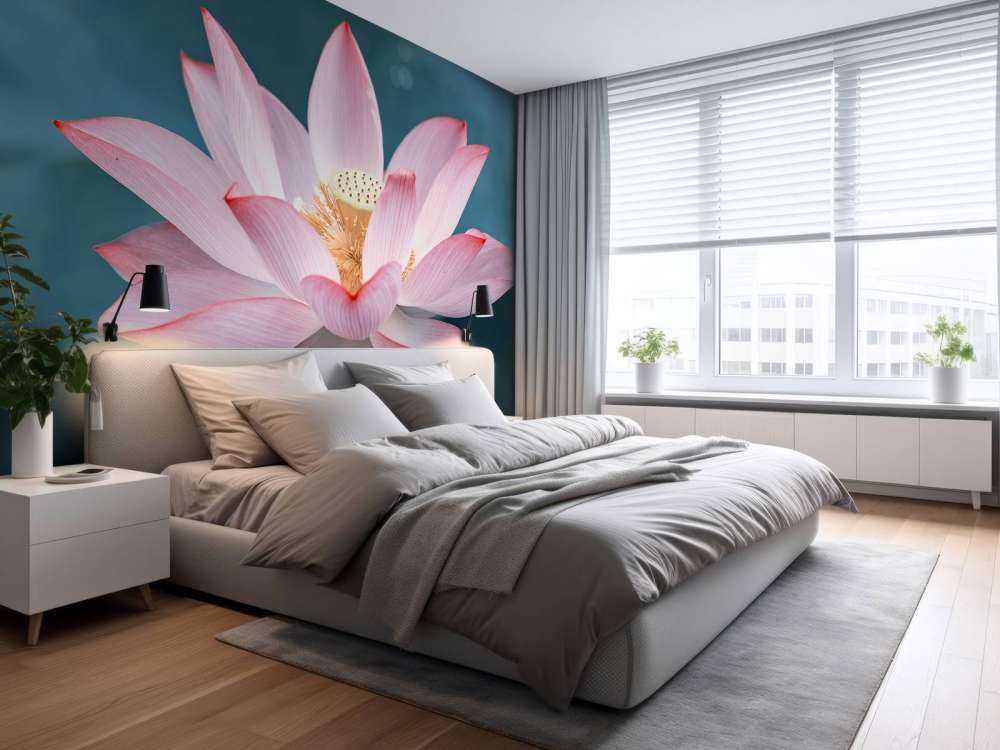 Kwiat lotosu w zbliżeniu