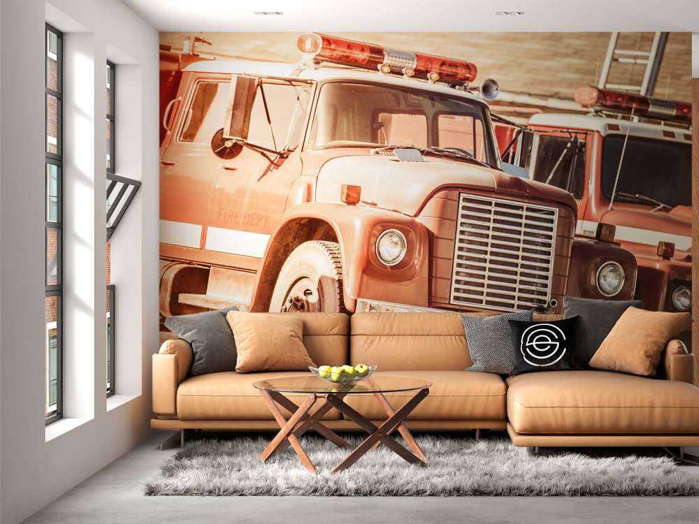 Starożytny wóz strażacki