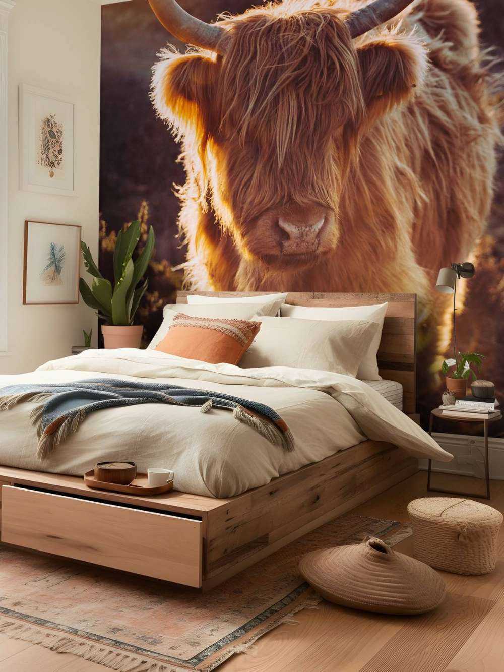 Szkocki wyżyn w słońcu