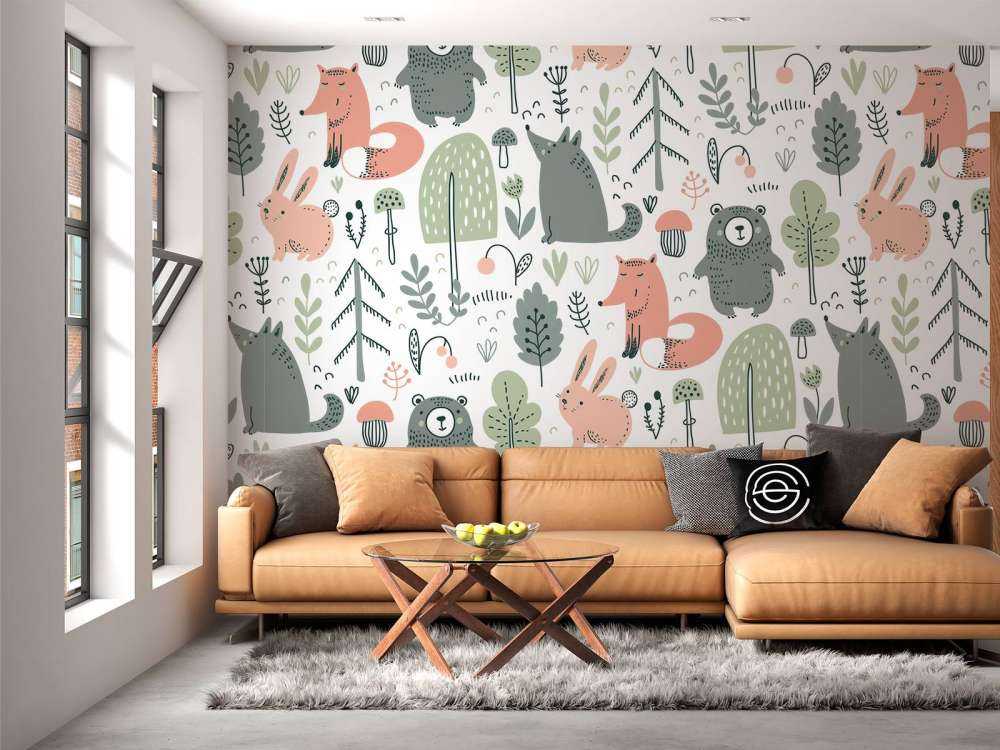 Barwne zwierzęta leśne