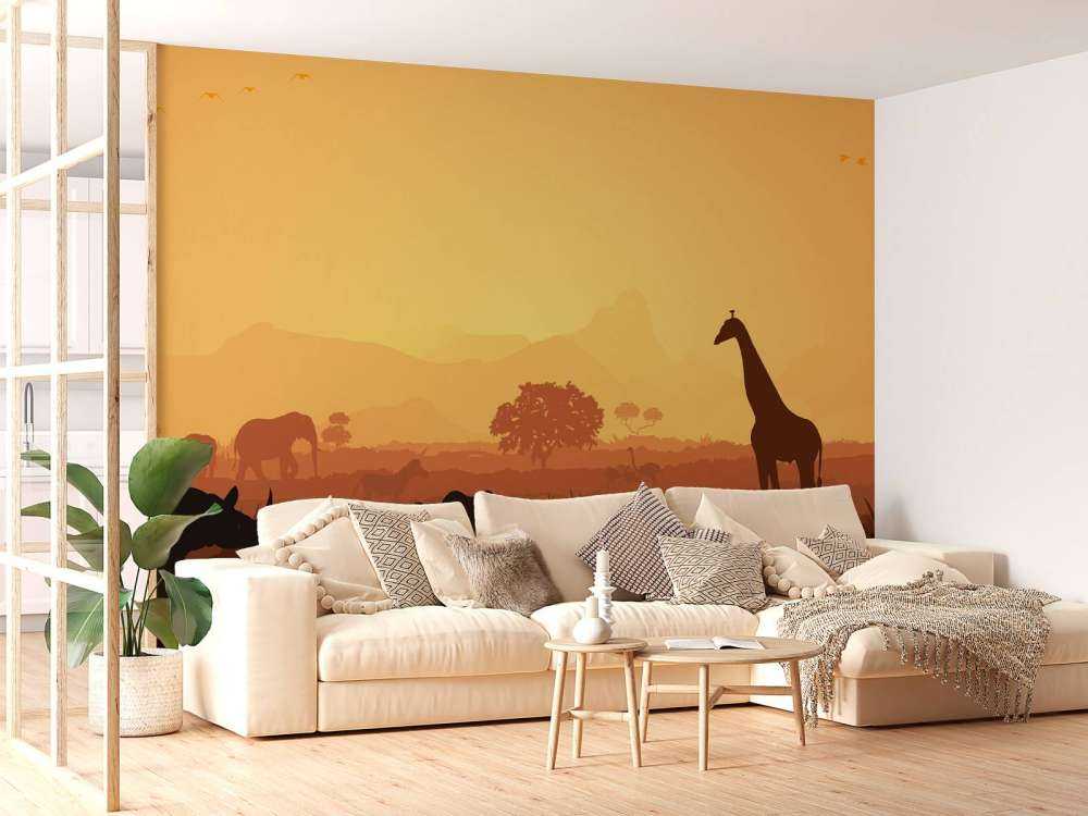 Dzikie zwierzęta na sawannie