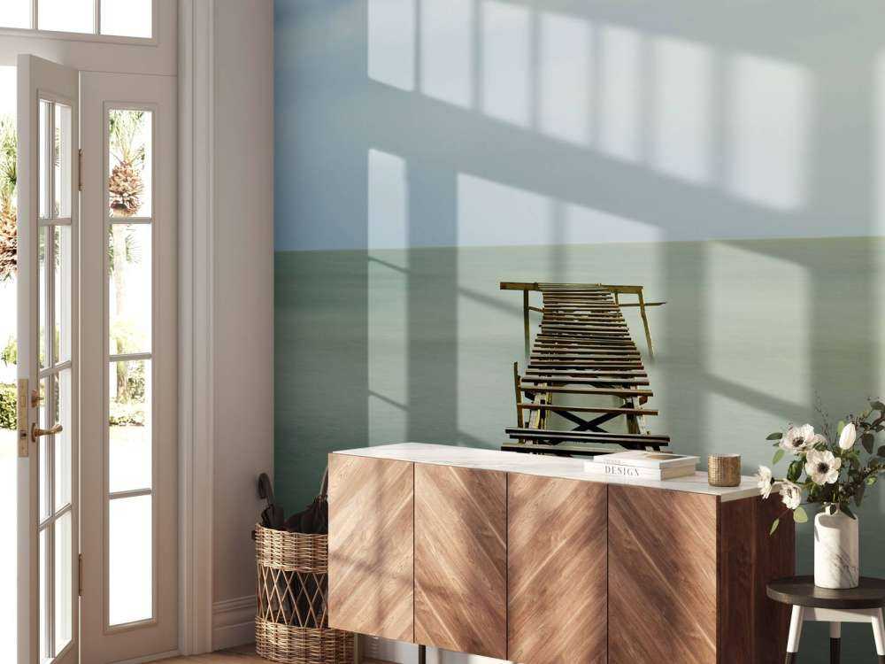 Stare drewniane rusztowanie