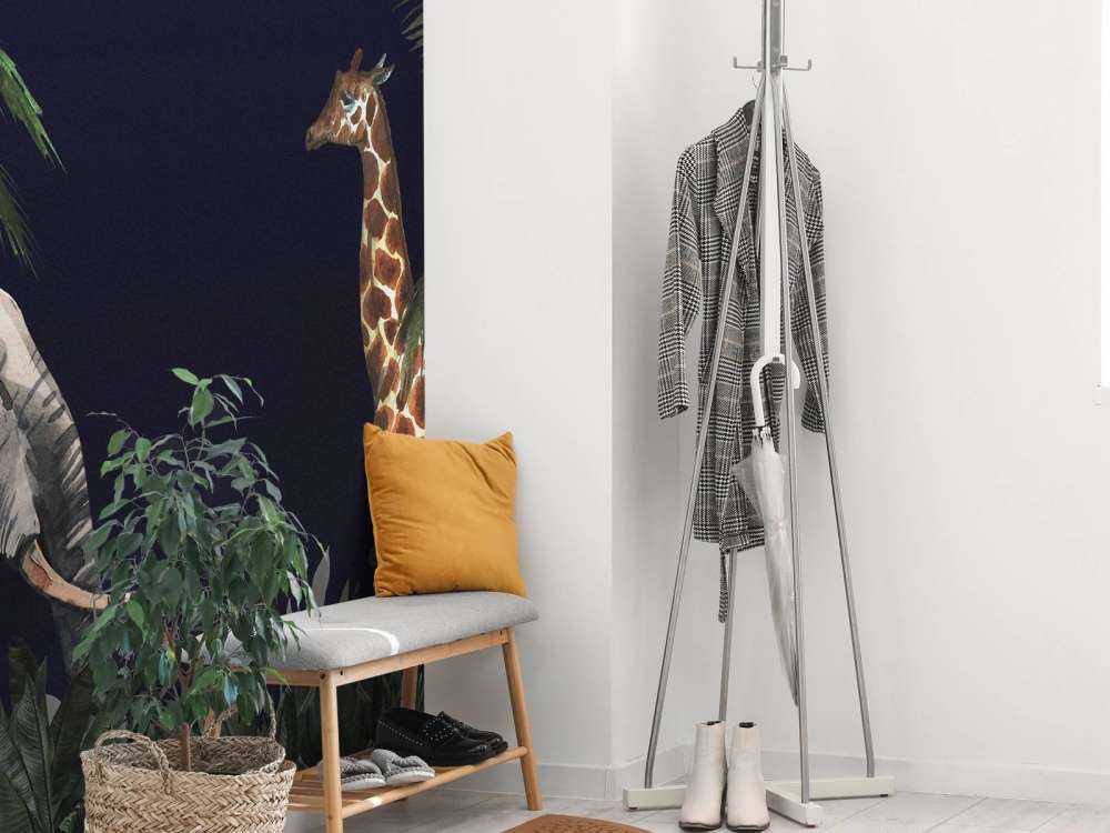 Zwierzęta w dżungli nocą