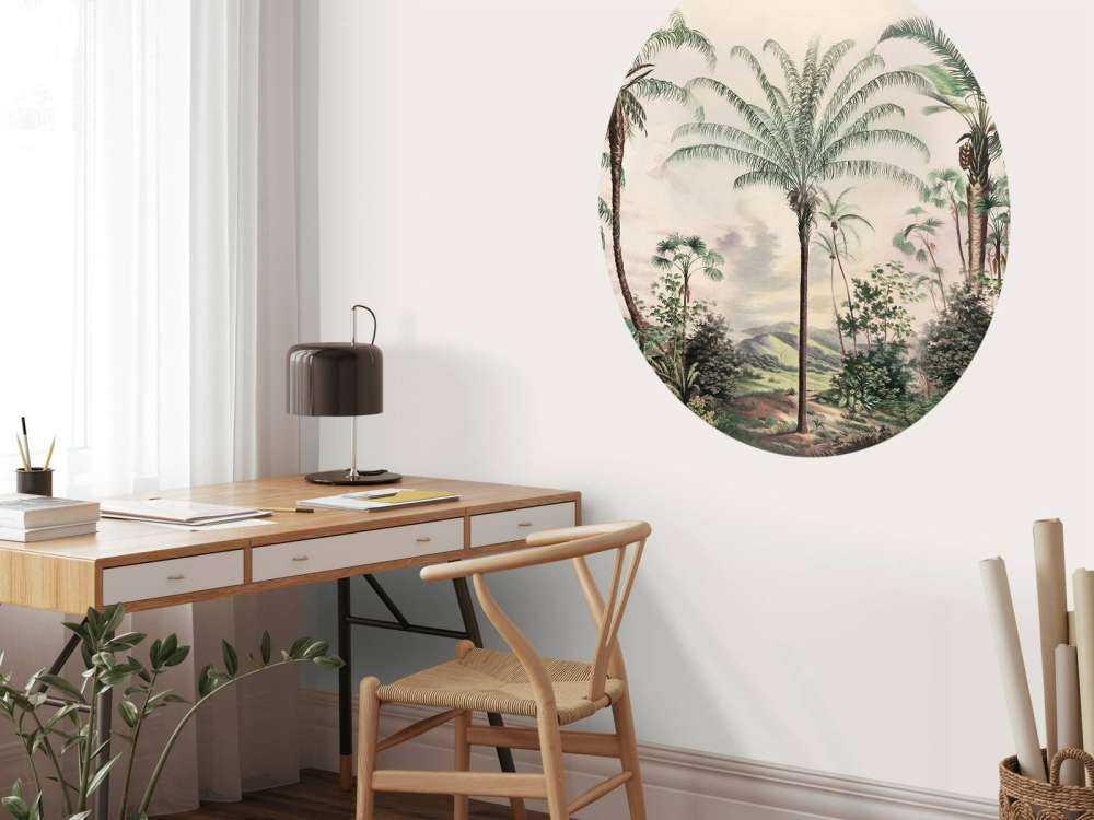 Romantyczne Tropiki Ciemna Zieleń