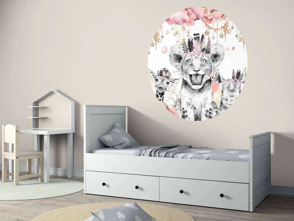 Dromeryczne zwierzęta pod gwiezdnymi chmurami