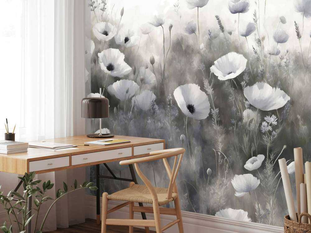 Taniec dzikich kwiatów - szary