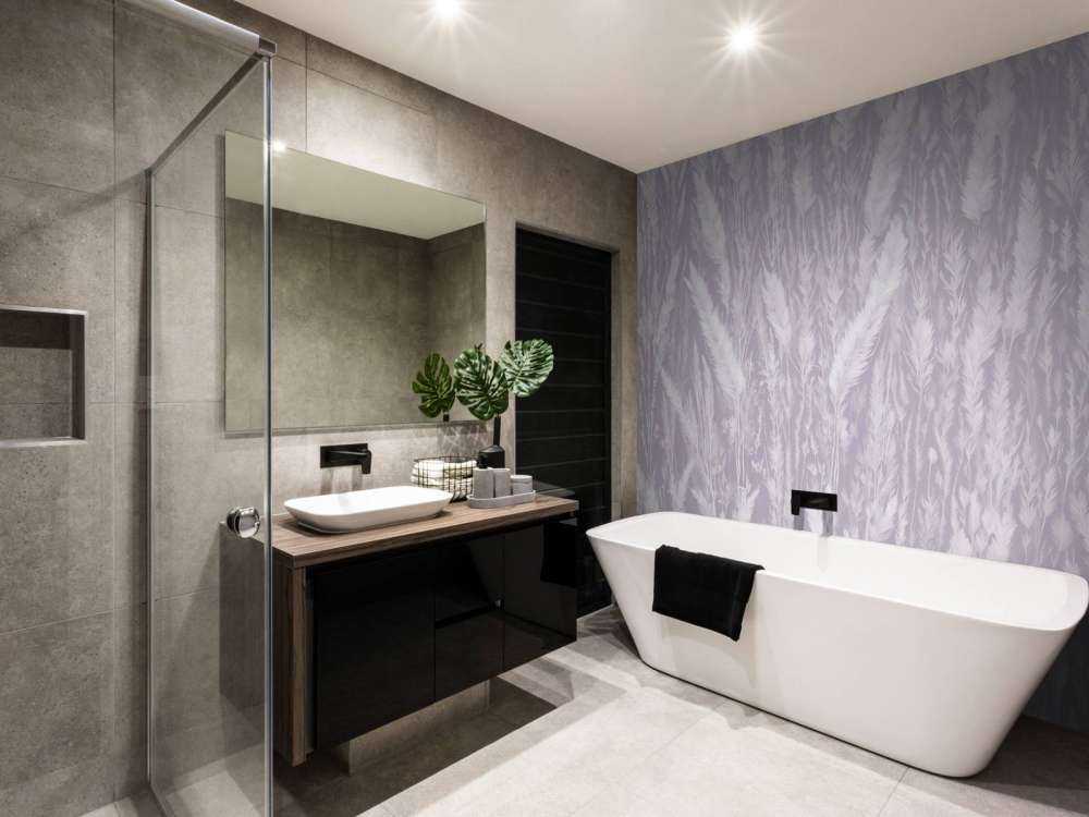 Ściana traw polowych - fioletowa