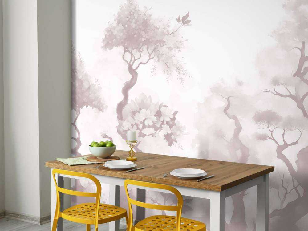 Kwitnące drzewa Niebieskie