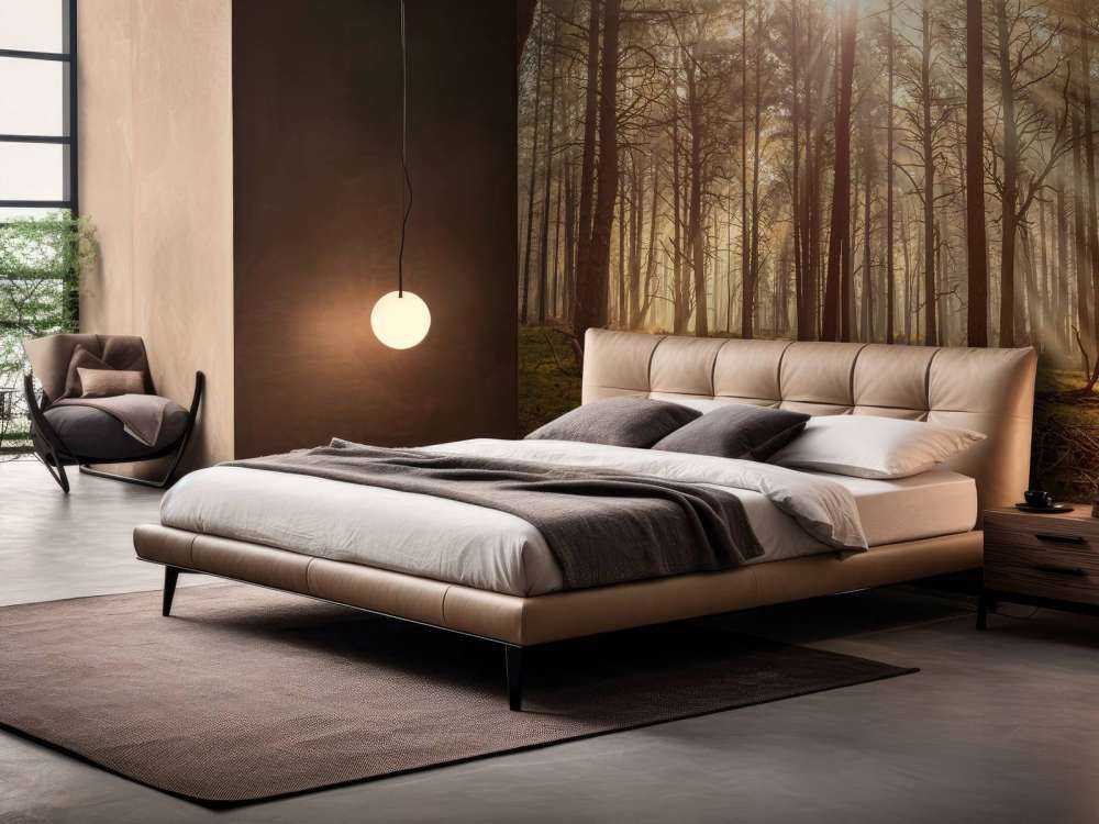 Las z wysokimi drzewami