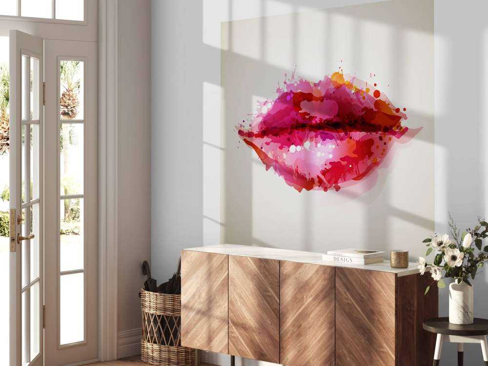 Czerwone usta kobiet