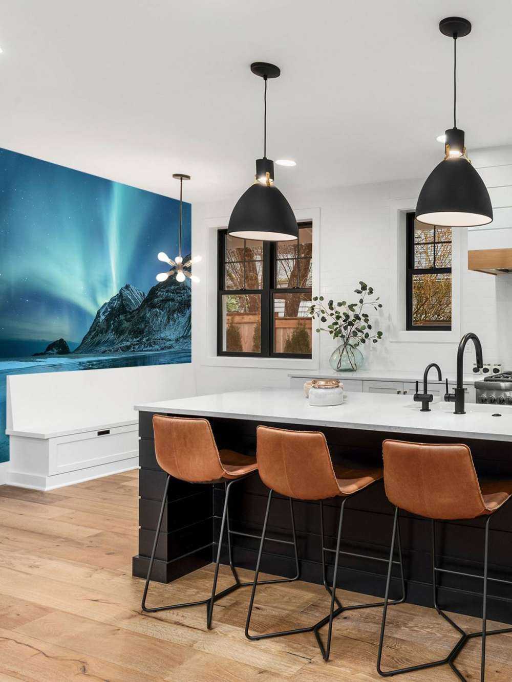 Niebieskie światła północne