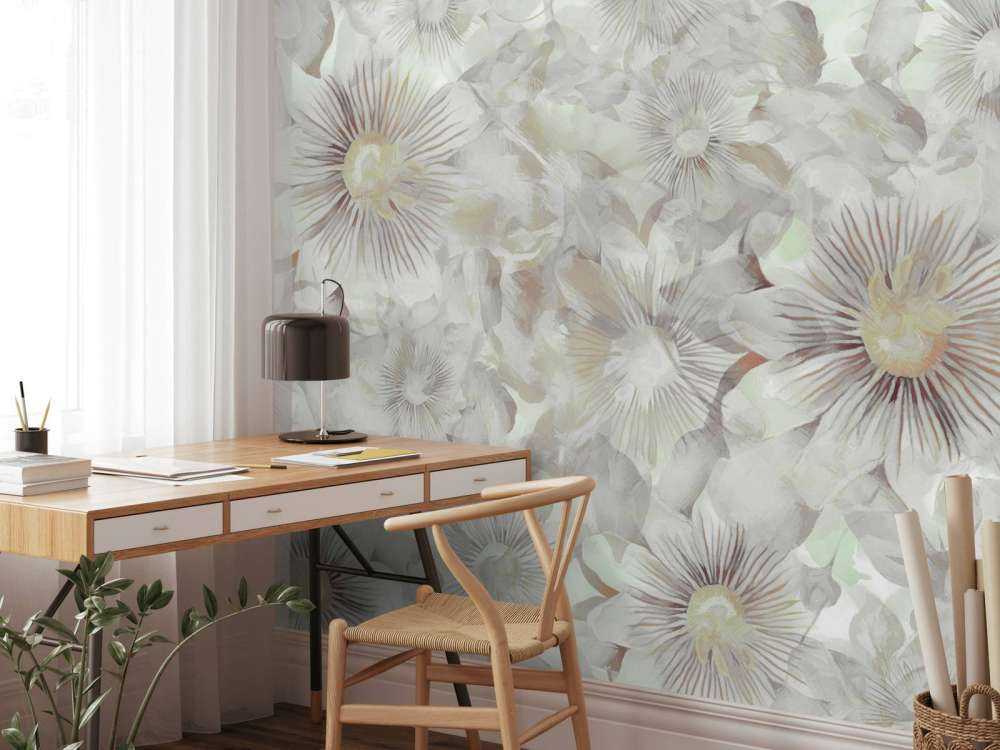 Elegancja Akwareli Botanicznej Mglista Szarość